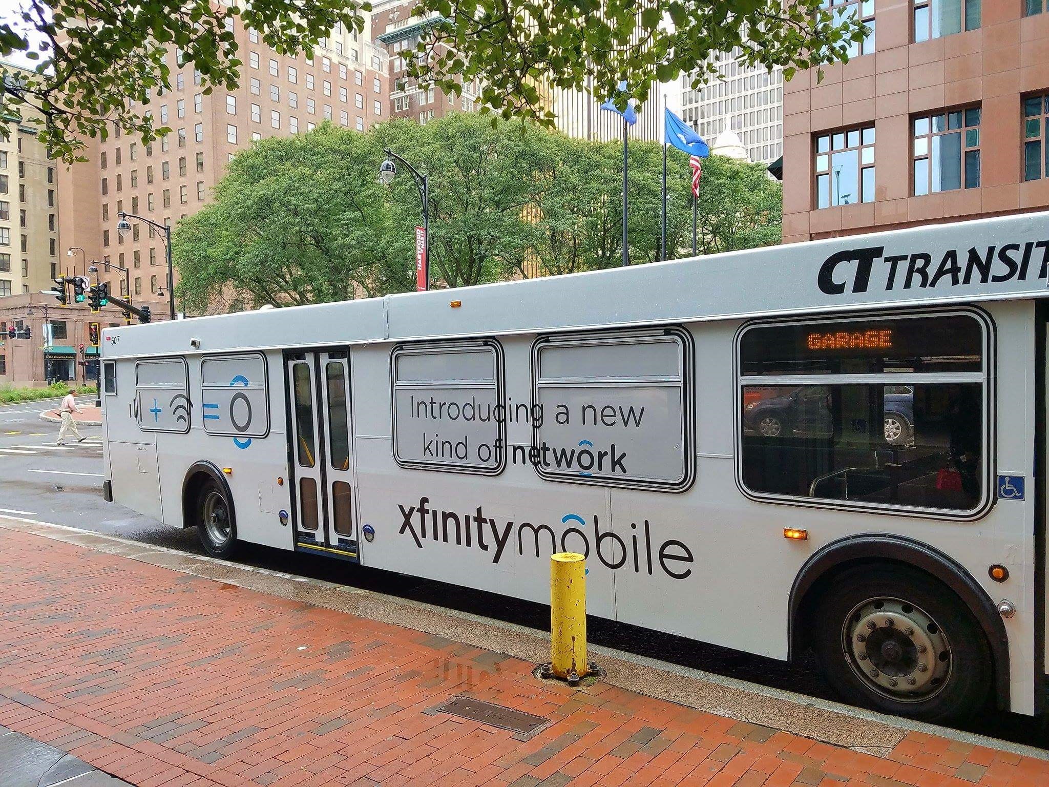 Comcast-CT-Bus WrapCurb Bus Advertising with Insite Street Media